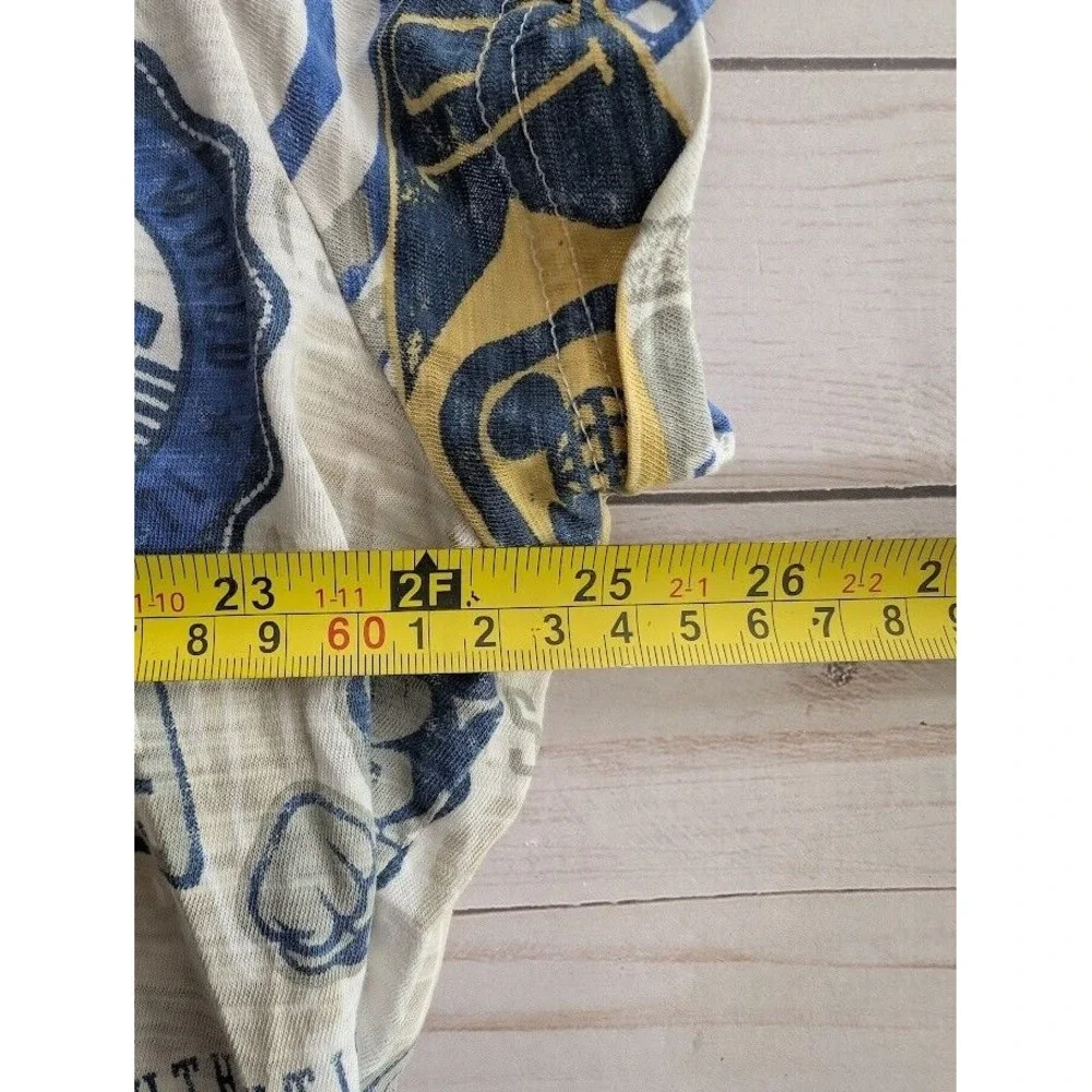 Disney Parks Size 1X Authentic Mickey Varsity Patches‎ Short Sleeve Top